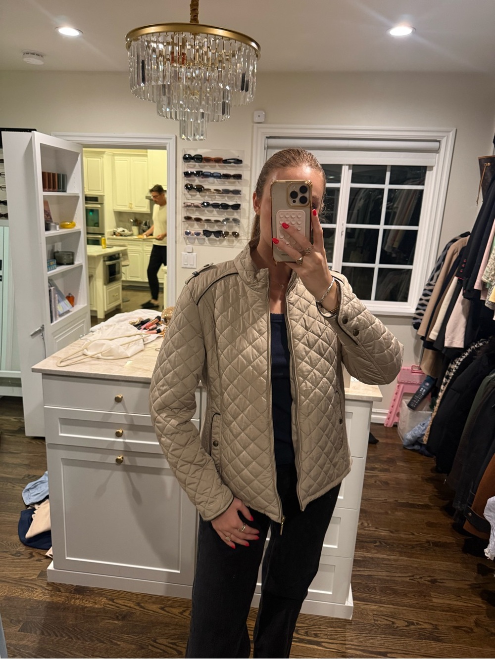 Weatherproof Quilted Beige Women's Jacket